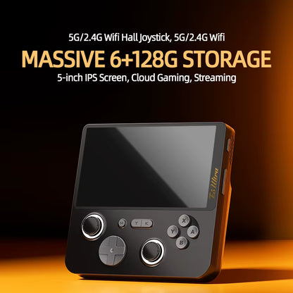 2025 E5Ultra Android Handheld Game Players 5-Inch High-Definition Ips Touch Screen with 6+128Gb Online Battle Game Console ﻿Gift
