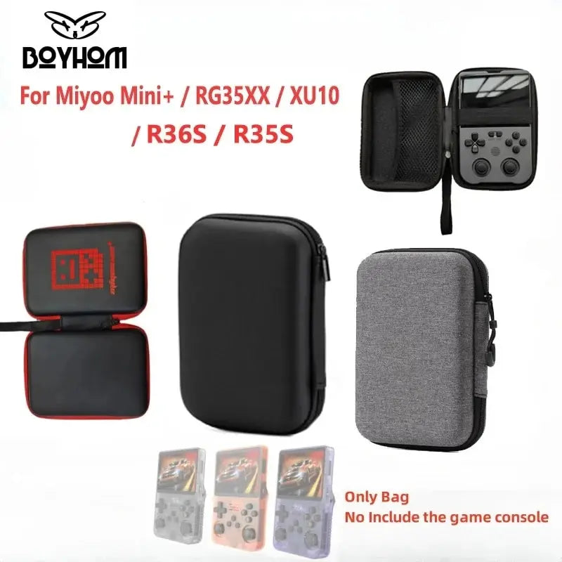 Protect Game Storage Case for Miyoo Mini plus R36S R35S Portable Storage Console Bag Carry Case for Anbernic RG35XX XU10