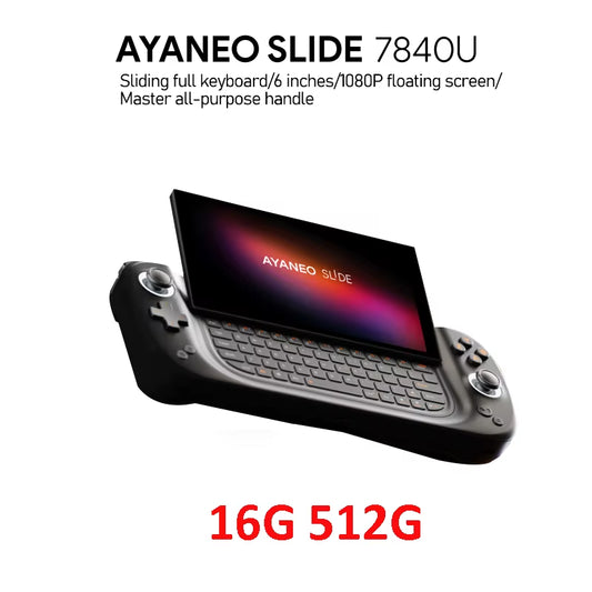 6Inch Ayaneo SLIDE 7840U Slide Handheld Windows Computer Win Handheld PC Game with 2T 4T