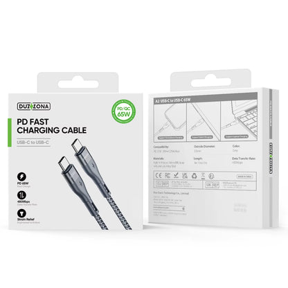 USB-C naar USB-C Kabel 65W 1M/2M/3M - Accessoires